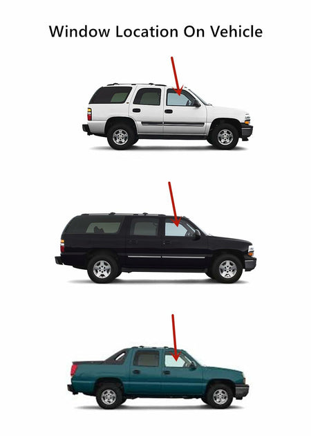 Tempered Privacy Passenger Right Side Front Door Window Door Glass Compatible with GMC Sierra Chevrolet Silverado 1999-2006 / Sierra Classic Silverado Classic 2007 Models