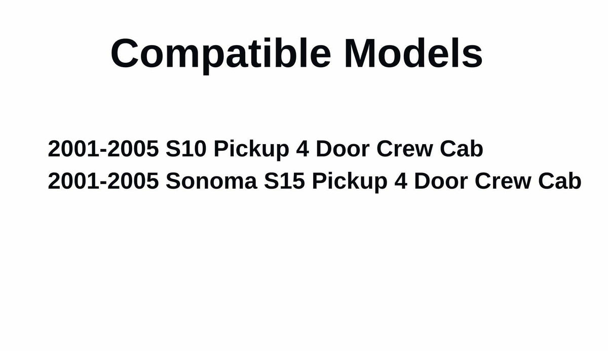 Driver Left Side Rear Door Window Door Glass Compatible with GMC Jimmy 1995-2001 / Envoy 1998-2001 4 Door Models