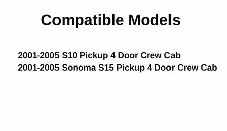Driver Left Side Rear Door Window Door Glass Compatible with GMC Jimmy 1995-2001 / Envoy 1998-2001 4 Door Models