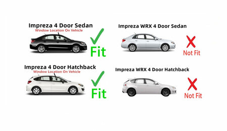 Passenger Right Side Front Door Window Door Glass Compatible with Subaru Impreza 2012-2016 Models