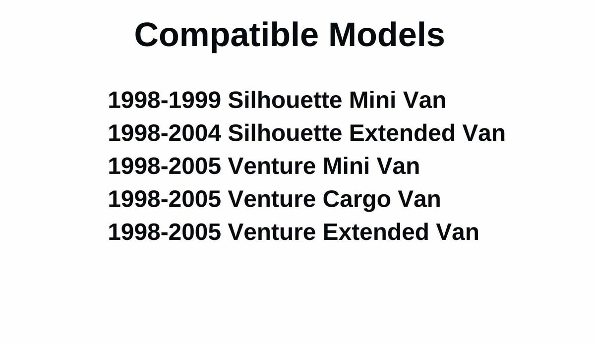 Heated Back Tailgate Window Back Glass Compatible with Chevrolet Venture/Oldsmobile Silhouette 1998-2005 Models