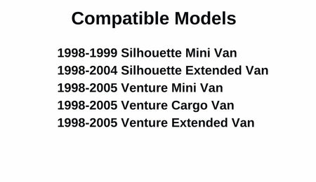 Heated Back Tailgate Window Back Glass Compatible with Chevrolet Venture/Oldsmobile Silhouette 1998-2005 Models