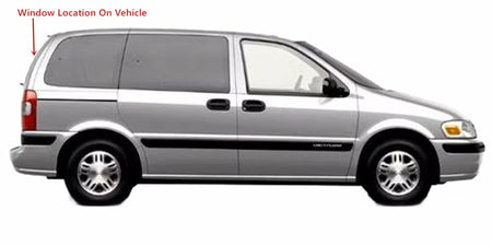 Heated Back Tailgate Window Back Glass Compatible with Pontiac Trans Sport 1998 Models/Pontiac Montana 1999-2005 Models (Not For Montana SV6)