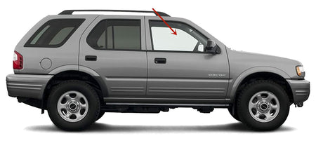 Passenger Right Side Door Window Door Glass Compatible with Isuzu Rodeo Sport 2001-2004 Models /Isuzu Amigo 1998-2000 Models