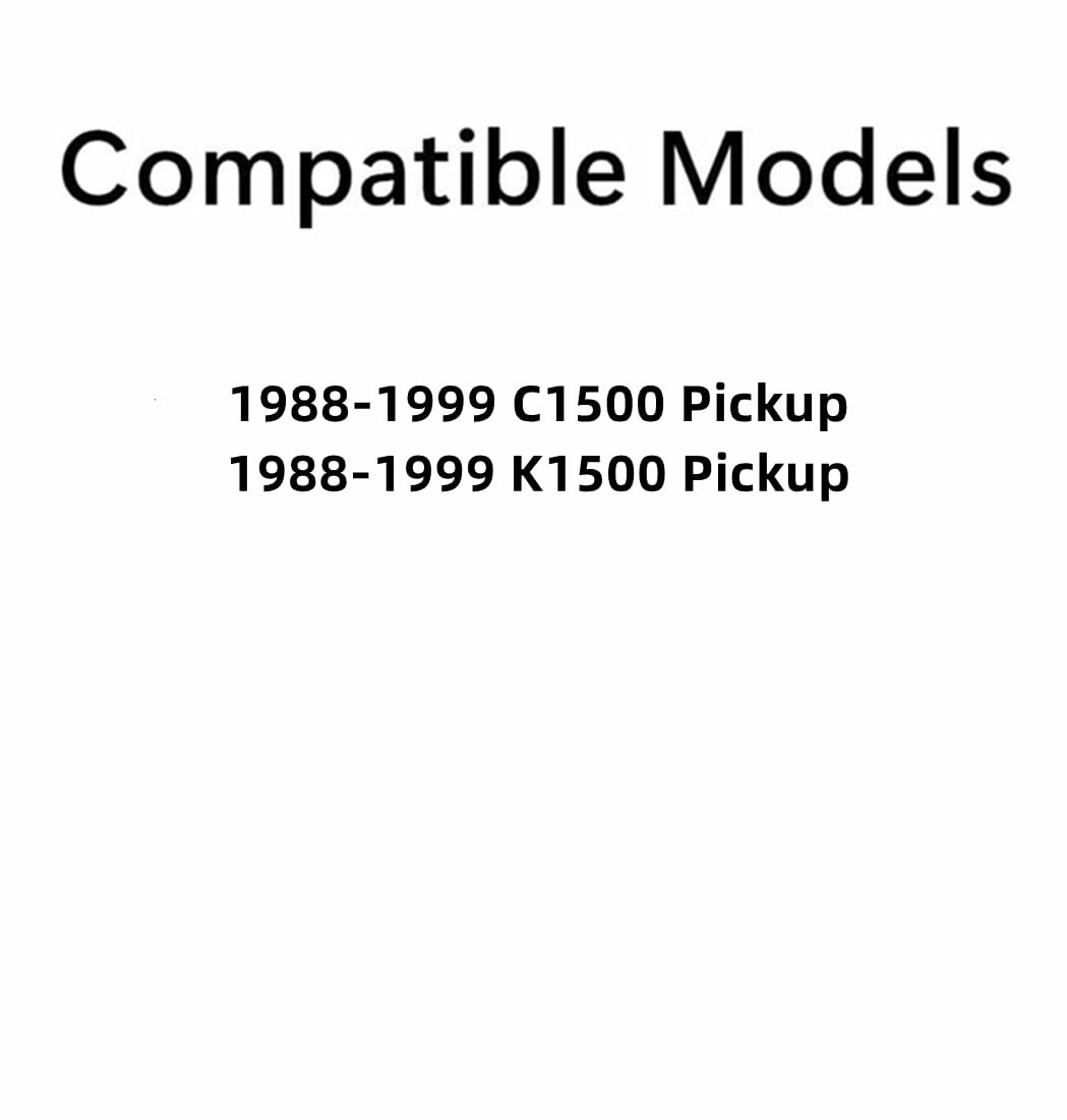 Stationary Back Window Back Glass Compatible with Chevrolet Pickup 1988-2000 C2500 C3500 K2500 K3500 Models