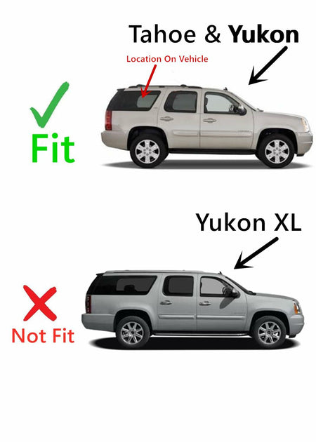 Passenger Right Side Rear Quarter Glass Quarter Window Compatible with Chevrolet Tahoe/GMC Yukon /Yukon Denali 2007-2010 Models