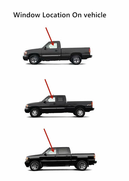 Driver Left Side Front Door Window Door Glass Compatible with GMC Sierra Chevrolet Silverado Pickup 1999-2006 / Sierra Classic Silverado Classic 2007 Models