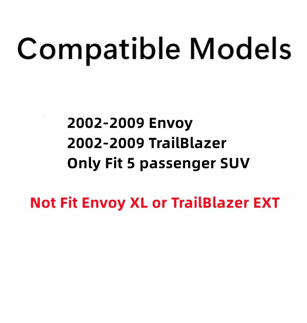Heated Back Tailgate Window Back Glass Compatible with Chevrolet Trailblazer/GMC Envoy 5 Passenger SUV 2002-2009 Models