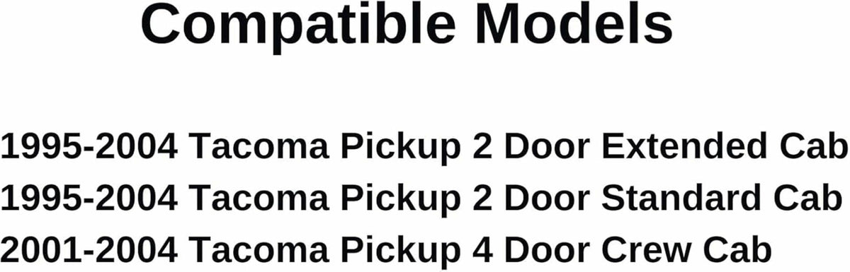 3 Panel Rear Sliding Window Back Slider Glass Compatible with Toyota Tacoma Pickup 1995-2004 Models