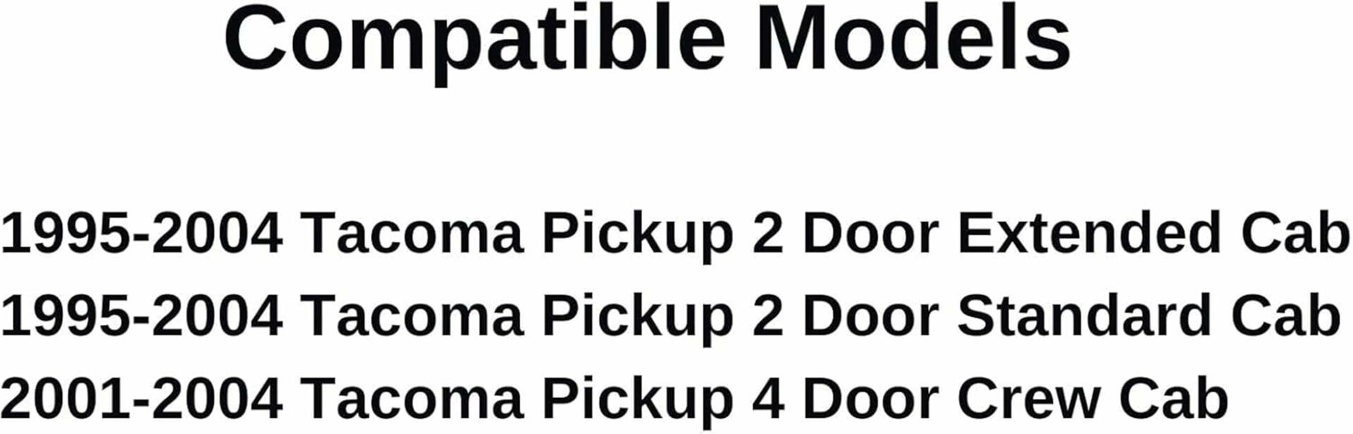 3 Panel Rear Sliding Window Back Slider Glass Compatible with Toyota Tacoma Pickup 1995-2004 Models