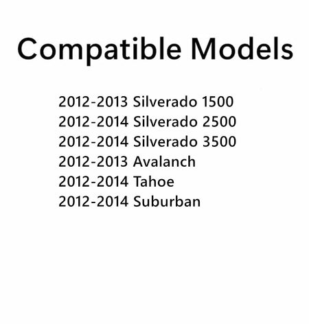 Tempered Driver Left Side Front Door Window Door Glass Compatible with GMC Sierra 1500 2012-2013 / Sierra 2500 . Sierra 3500 . Yukon . Yukon XL 2012-2014 Models