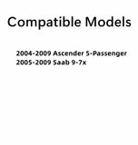Passenger Right Side Rear Door Window Door Glass Compatible with Saab 9-7x 2005-2009 Models/Isuzu Ascender 5 Passenger 2004-2009 Models