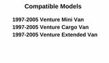 Driver Left Side Front Door Window Door Glass Compatible with Chevrolet Uplander/Pontiac Montana SV6/Buick Terraza/Saturn Relay 2005-2009 Models