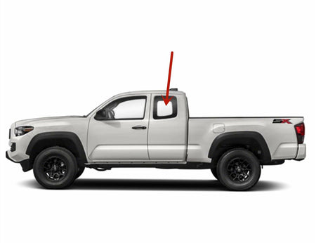 Clear Driver Left Side Quarter Window Quarter Glass Compatible with Toyota Tacoma 2&4 Door Extended Cab Pickup 2005-2015 Models