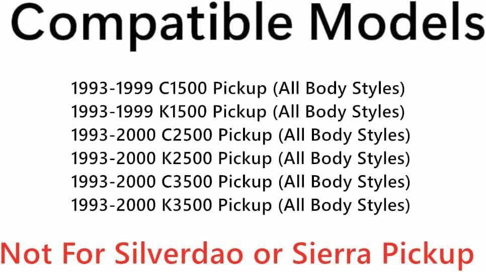 Driver Left Side Front Door Window Door Glass Compatible with GMC Yukon/Suburban 93-99/Yukon Denali 00/Topkick 96-96&Chevrolet Tahoe/Suburban 93-99/Kodiak 93-96/Blazer 93-94&Cadillac Escalade 99-00