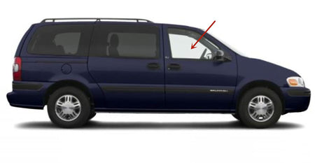 Passenger Right Side Front Door Window Door Glass Compatible with Oldsmobile Silhouette 1997-2004 Models