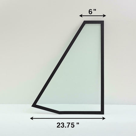 Tempered Driver Left Side Outer Windshield Window Glass ( Top Lens 6 " , Bottom Lens 23.75" ) Compatible with Utilimaster Aeromaster 2000-2012 / Workhorse FasTrack Step Van 2006-2012 Models