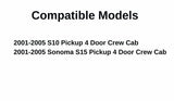 Passenger Right Side Rear Door Window Door Glass Compatible with Oldsmobile Bravada 1996-2001 Models