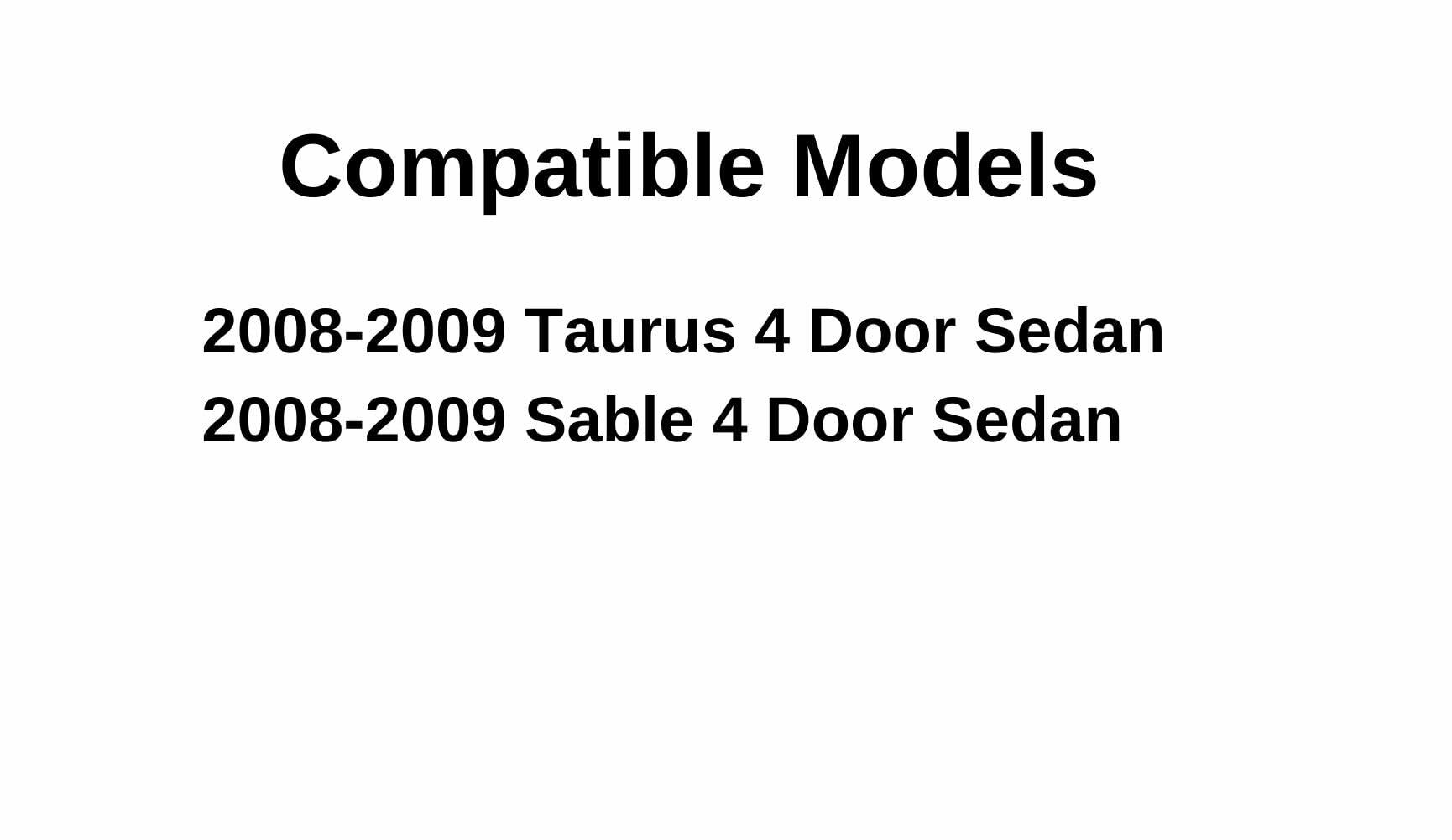 Driver Left Side Front Door Window Door Glass Compatible with Ford Taurus/Mercury Sable 4 Door Sedan 2008-2009 Models