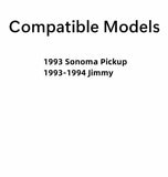 Driver Left Side Front Door Window Door Glass Compatible with GMC Sonoma 1993 / Jimmy 1993-1994 Models