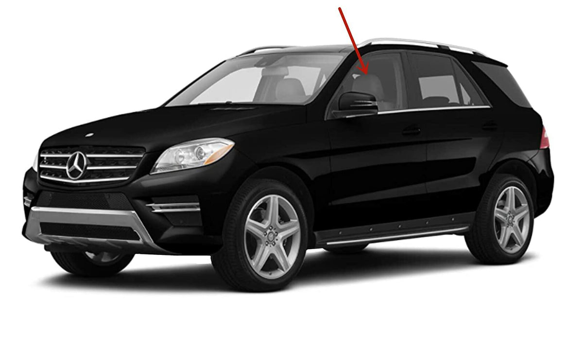 Driver Left Side Front Door Window Door Glass Compatible with Mercedes Benz ML250 ML350 ML400 ML550 ML63AMG 2012-2015 Models