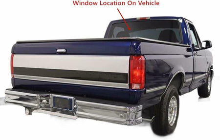 Privacy Stationary Back Window Back Glass Compatible with F-Super Duty F250HD(Heavy Duty) F350 F450 1980-1997/ F100 F150 F250 1980-1996 / F600 F700 F800 1980-1999 Models Pickup