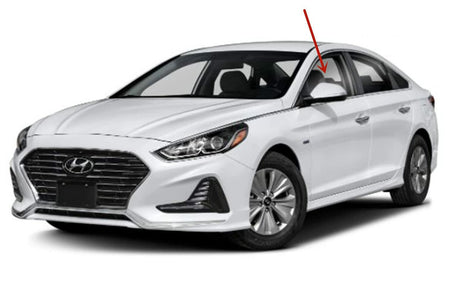Driver Left Side Front Door Window Door Glass Compatible with Hyundai Sonata Plug-in / Sonata Hybrid 2016-2019 Models