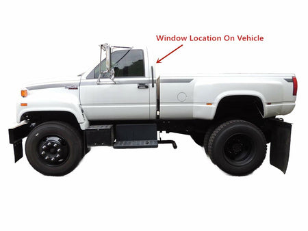 Sliding Back Window Glass Manual Back Slider Compatible with GMC Pickup/Chevrolet Pickup C1500 K1500 1988-1999 Models/ C2500 C3500 K2500 K3500 1988-2000 Models