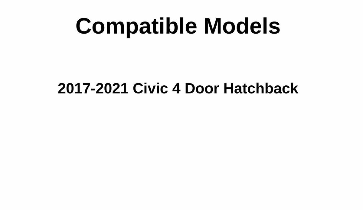 Passenger Right Side Front Door Window Door Glass Compatible with Honda Civic 4 Door Hatchback 2017-2021 Models