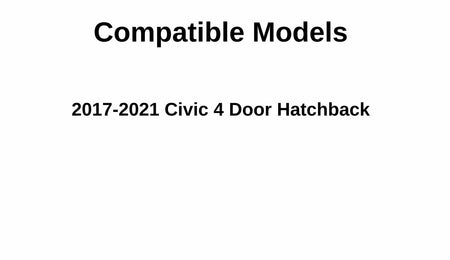 Passenger Right Side Front Door Window Door Glass Compatible with Honda Civic 4 Door Hatchback 2017-2021 Models