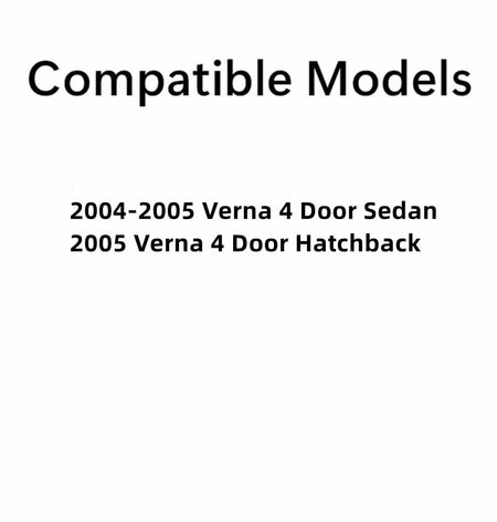 Driver Left Side Rear Door Window Door Glass Compatible with Dodge Verna 4 Door Sedan 2004-2005 Models
