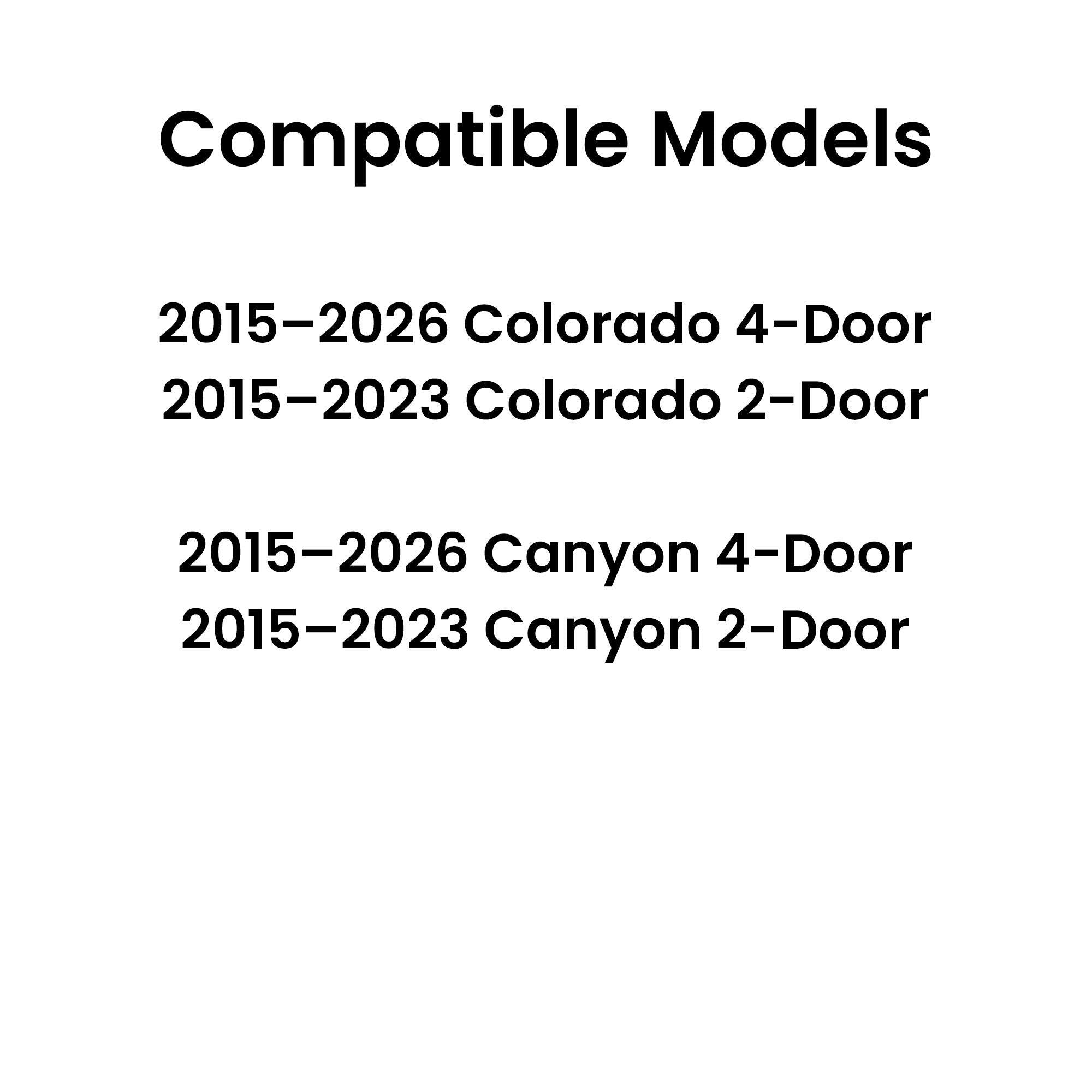 Heated Back Manual Slider Window Back Glass Compatible with Chevrolet Colorado/GMC Canyon 2015-2026
