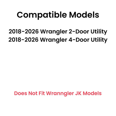 Heated Privacy Back Tailgate Window Back Glass Compatible with Jeep Wrangler 2018-2026 Models (Not For 2018 Wrangler JK)