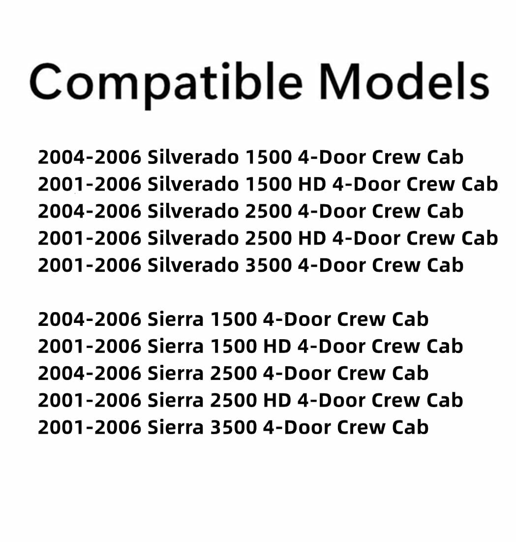 Driver Left Side Rear Door Window Door Glass Compatible with Cadillac Escalade ESV , Escalade EXT 2003-2006 Models/ Avalanche 2002-2006 Models / Chevrolet Suburban , GMC Yukon XL 2000-2006