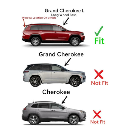 Heated Rear Back Window Back Glass Compatible with Jeep Grand Cherokee L (Long Wheel Base) 2021-2026 Models