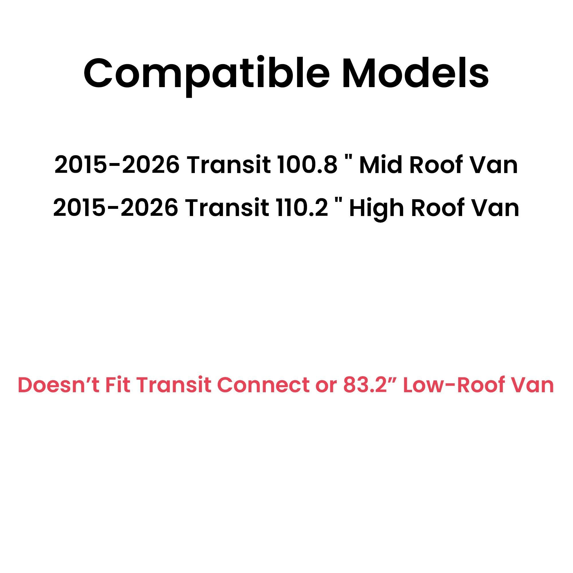 Privacy Driver Left Side Sliding Door Window Door Glass Compatible with Ford Transit 110.2" High-Roof 100.8" Mid-Roof Van 2015-2026 Models (Not for Transit Connect or Low-Roof Transit)