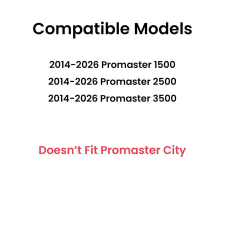 Passenger Right Side Front Door Window Door Glass Compatible with Ram Promaster 1500 2500 3500 Cargo Van 2014-2025 Models (Not For Promaster City Van)