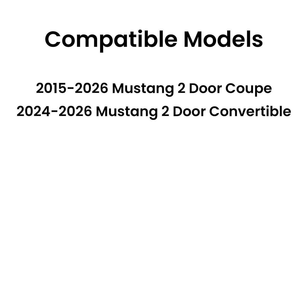 Driver Left Side Door Window Door Glass Compatible with Ford Mustang 2-Door Coupe 2015-2026, Mustang 2-Door Convertible 2015-2026 Models