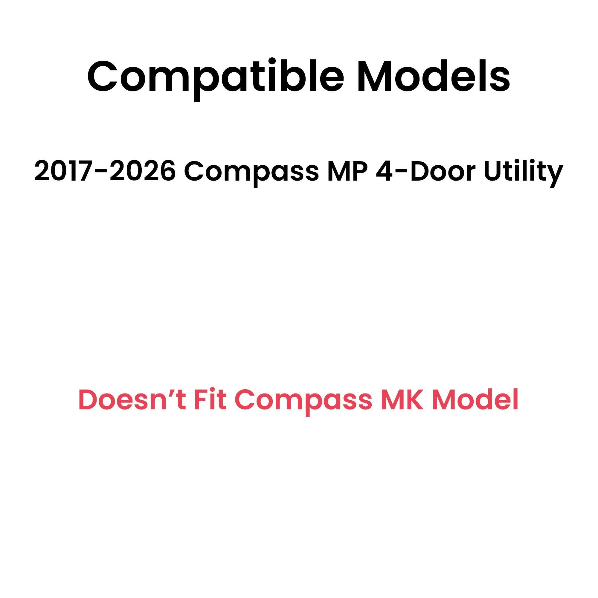 Driver Left Side Front Door Window Door Glass Compatible with Jeep Compass MP 2017-2026 Models