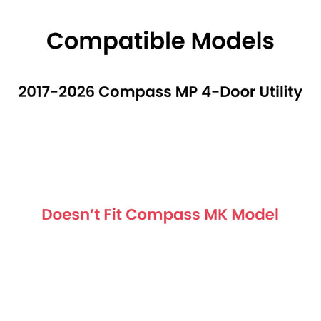 Passenger Right Side Front Door Window Door Glass Compatible with Jeep Compass MP 2017-2026 Models