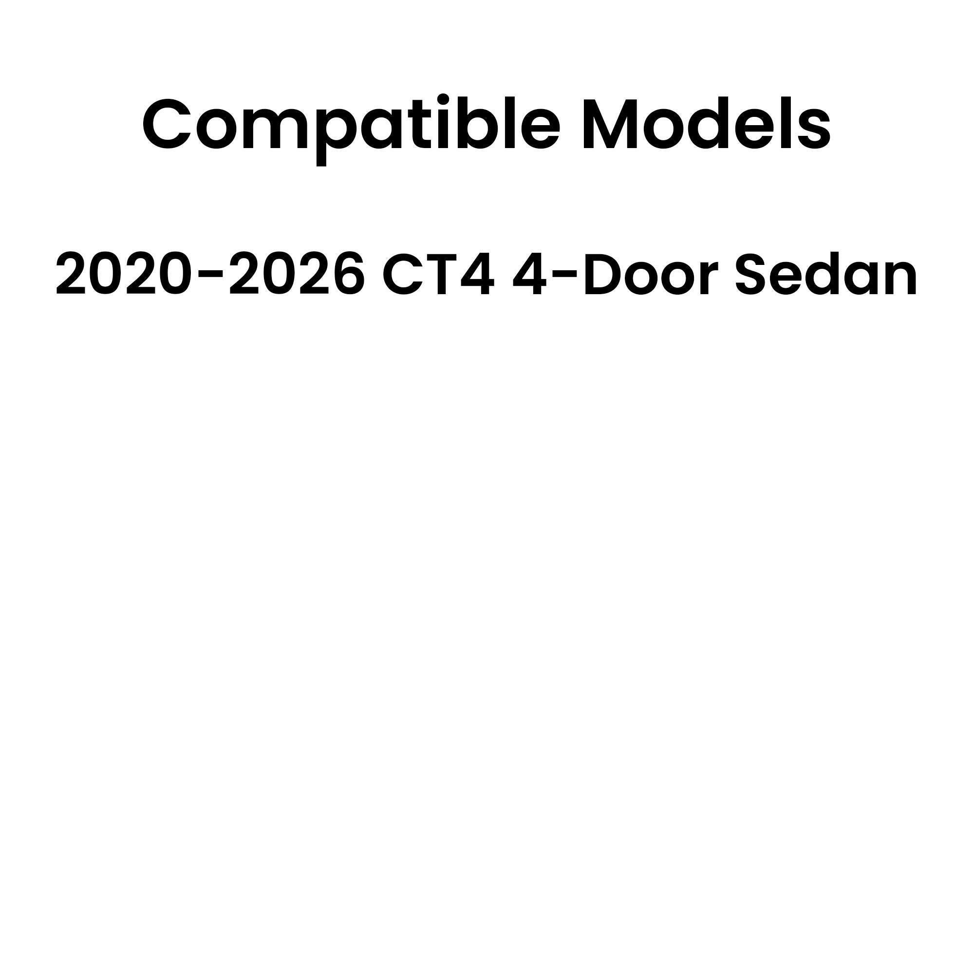 Tempered Passenger Right Side Rear Door Window Door Glass Compatible with Cadillac CT4 2020-2026 Models