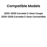 Tempered Passenger Right Side Door Window Door Glass Compatible with Chevrolet Corvette 2020-2026 Models