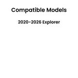 Tempered Driver Left Side Front Door Window Door Glass Compatible with Ford Explorer 2020-2026 Models