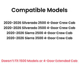 Passenger Right Side Rear Door Window Door Glass Compatible with Chevrolet Silverado 2500/3500 2020-2026 & GMC Sierra 2500/3500 2020-2026 4 Door Crew Cab Pickup (Full Size Rear Door) Models