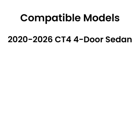 Tempered Passenger Right Side Rear Door Window Door Glass Compatible with Cadillac CT4 2020-2026 Models