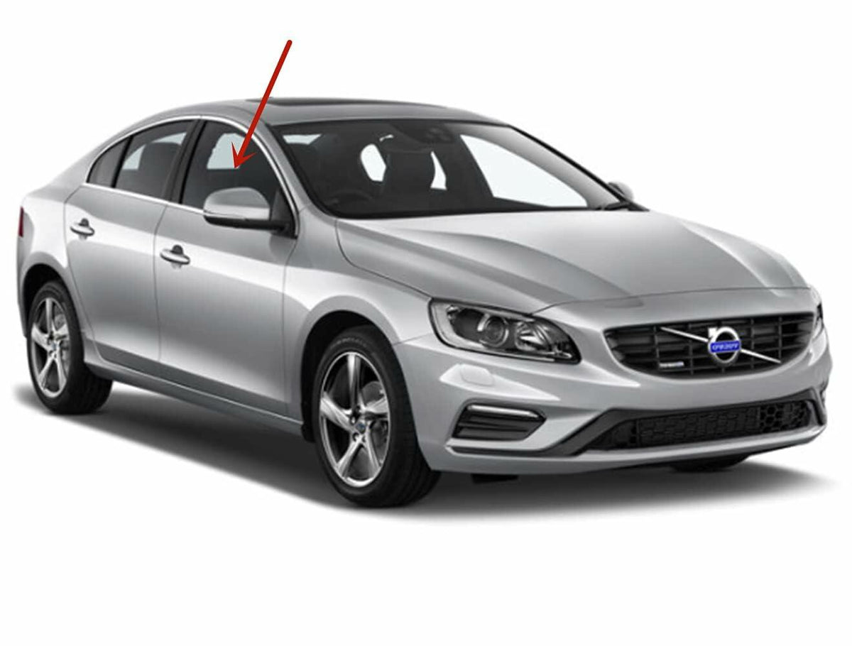Tempered Passenger Right Side Front Door Window Door Glass Compatible With Volvo S60 2011-2018 Models
