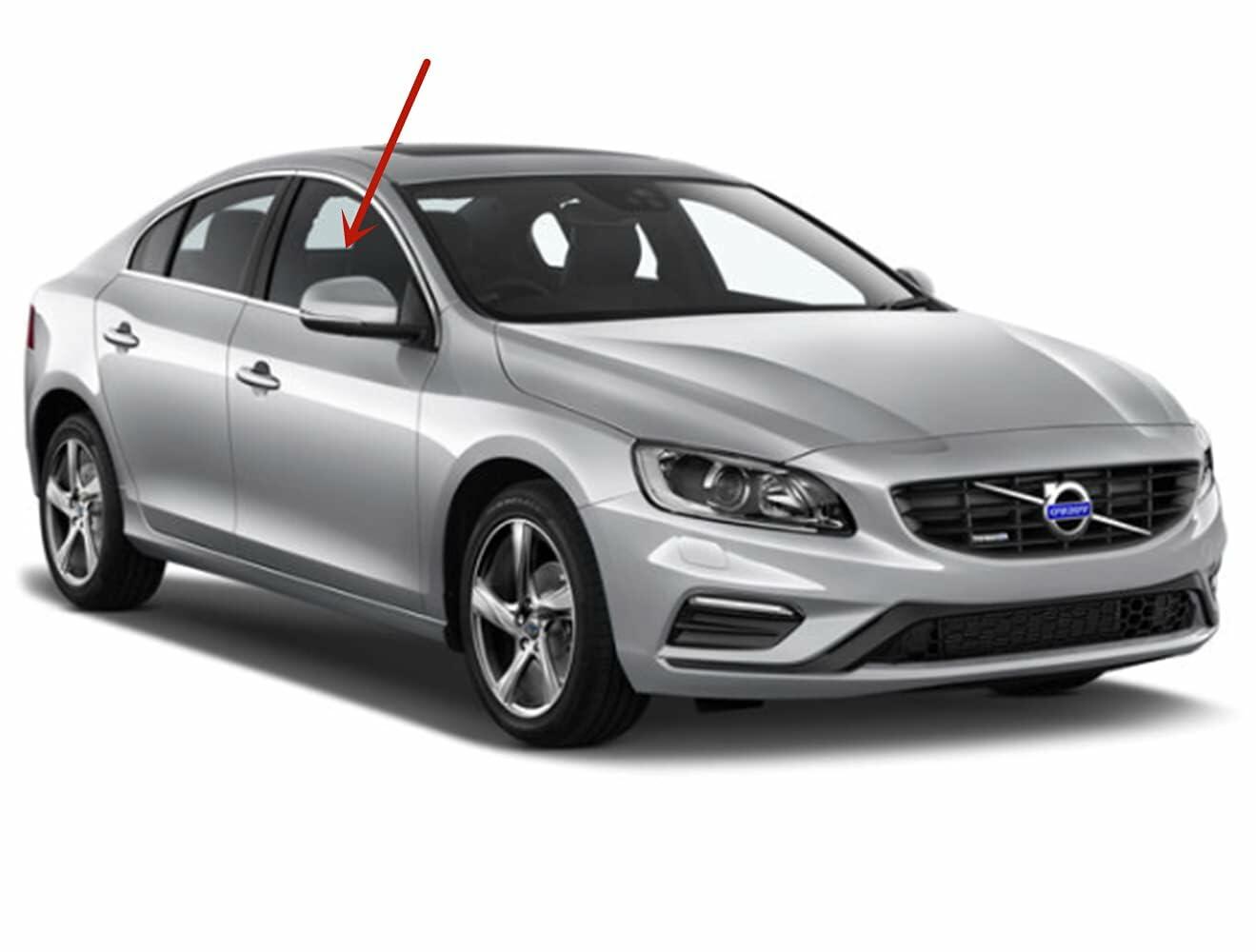 Tempered Passenger Right Side Front Door Window Door Glass Compatible With Volvo S60 2011-2018 Models