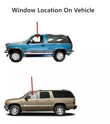 Driver Left Side Front Door Window Door Glass Compatible with GMC Yukon/Suburban 93-99/Yukon Denali 00/Topkick 96-96&Chevrolet Tahoe/Suburban 93-99/Kodiak 93-96/Blazer 93-94&Cadillac Escalade 99-00