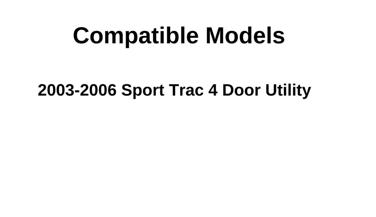 Driver Left Side Front Door Window Door Glass Compatible with Ford Explorer Sport Trac 2003-2006 Models