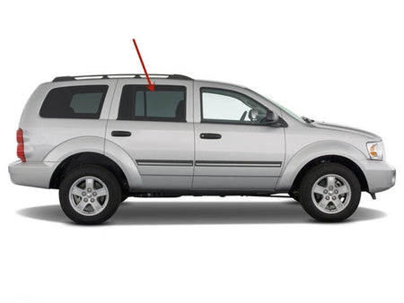 Passenger Right Side Rear Door Window Door Glass Compatible with Dodge Durango/Chrysler Aspen 2004-2009 Vehicle Models